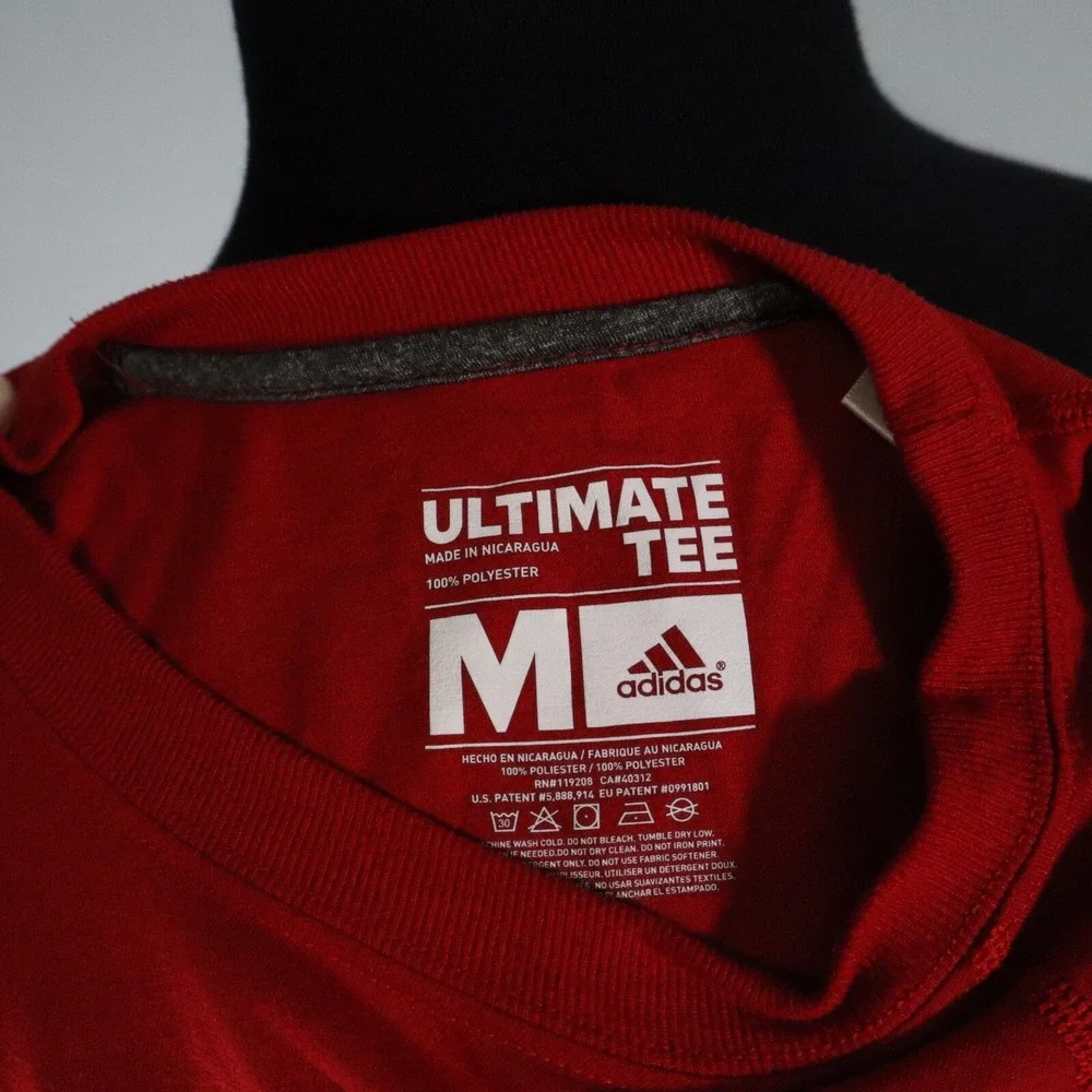 Louisville‎ Cardinals Shirt Mens Medium Adidas Ultimate Tee Red Short Sleeve